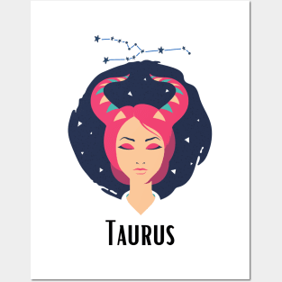 Taurus horoscope zodiac sign Posters and Art